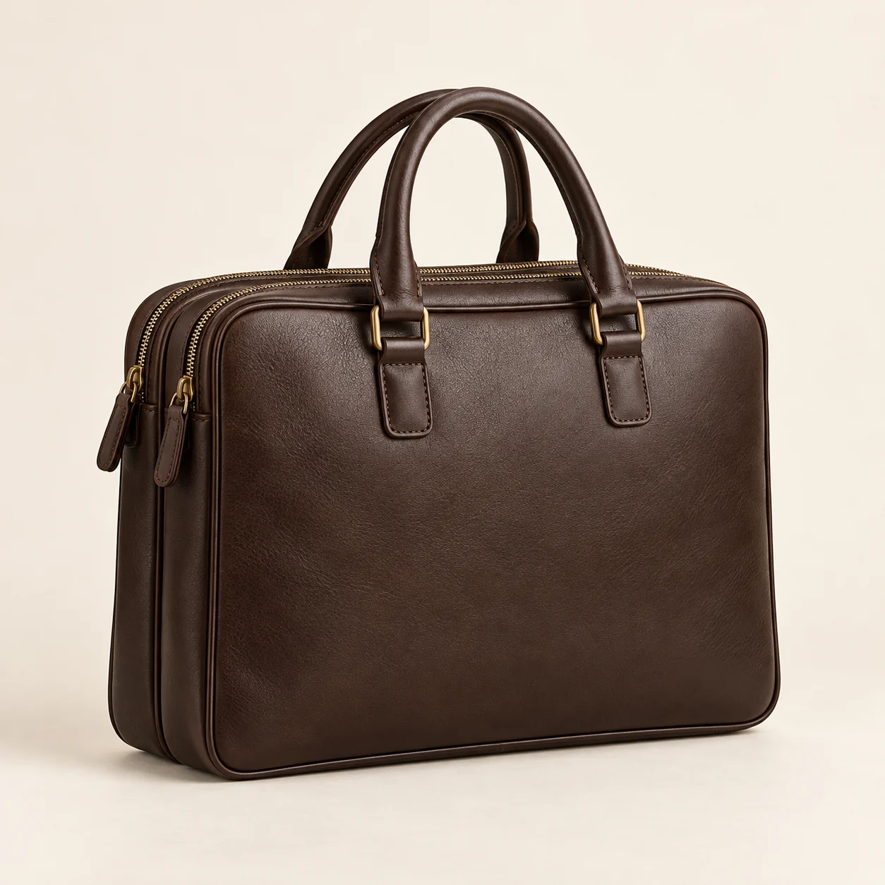 Espresso Westminster Double-Gusset Briefcase