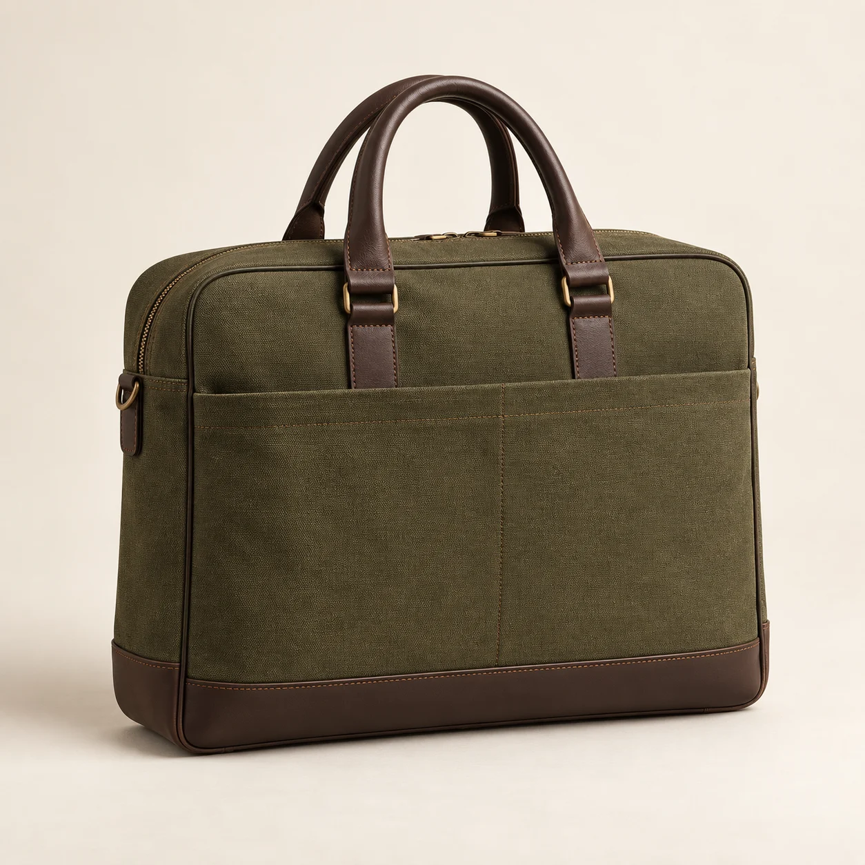Olive Richmond Canvas Briefcase